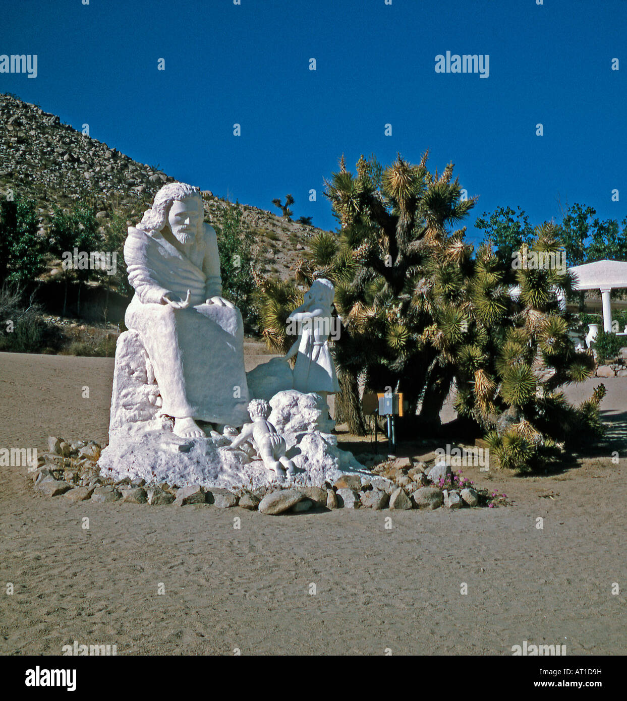 La scultura a Cristo nel deserto Park, Yucca Valley, California, Stati Uniti d'America Foto Stock