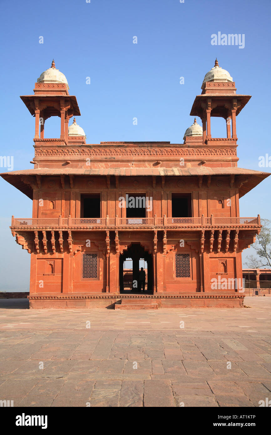 Diwan-e-Khas, Fatehpur Sikri, fu la capitale politica indiana di impero Mughal sotto il reign del Akbar, dal 1571 fino al 1585 Foto Stock