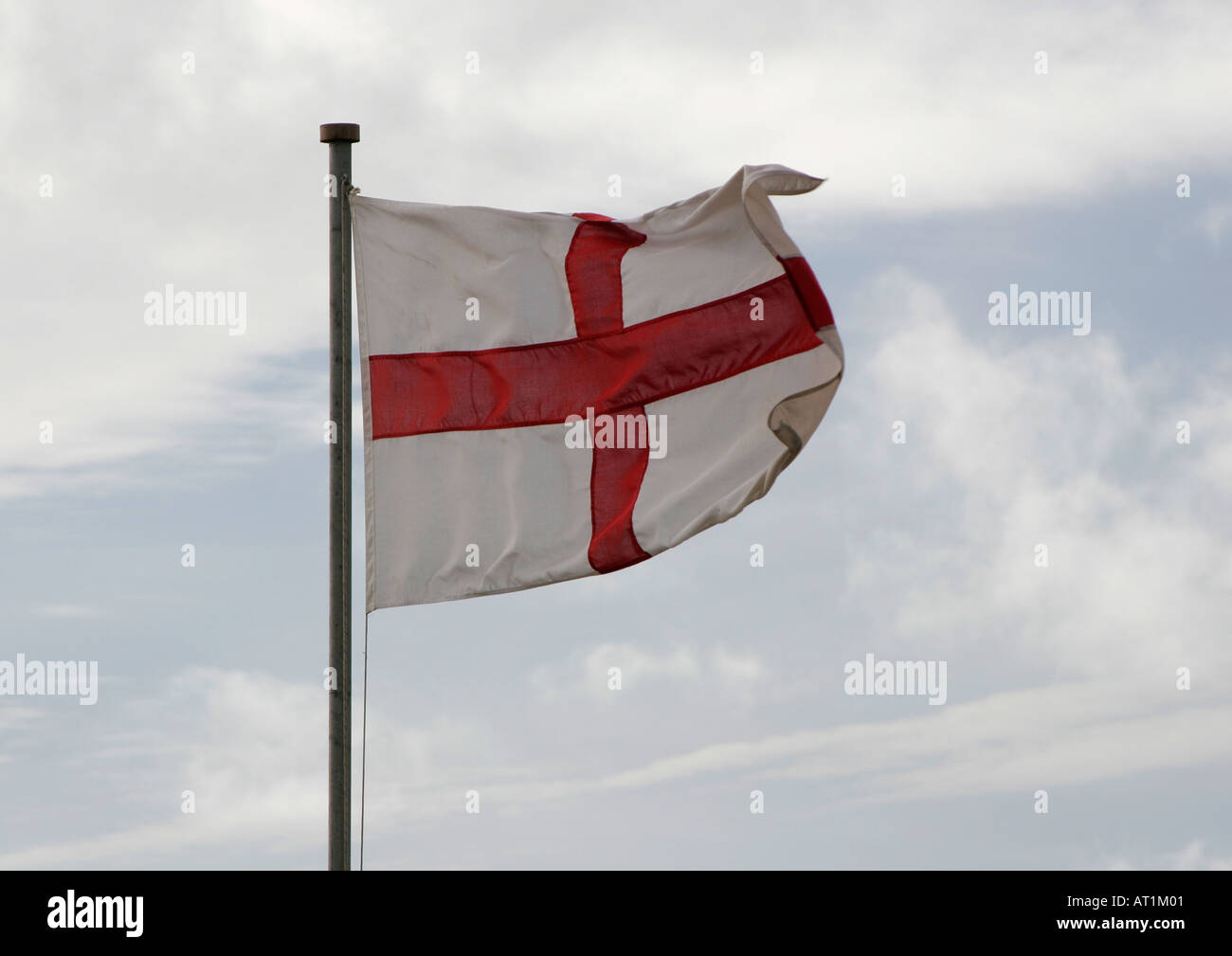 English San Giorgio a bandiera a croce Foto Stock