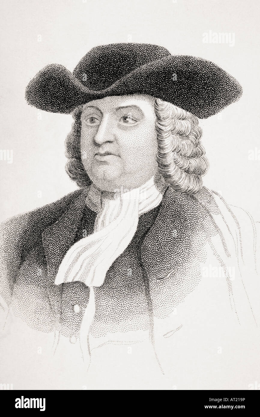 William Penn, 1644 - 1718. Leader del Quaker inglese. Foto Stock