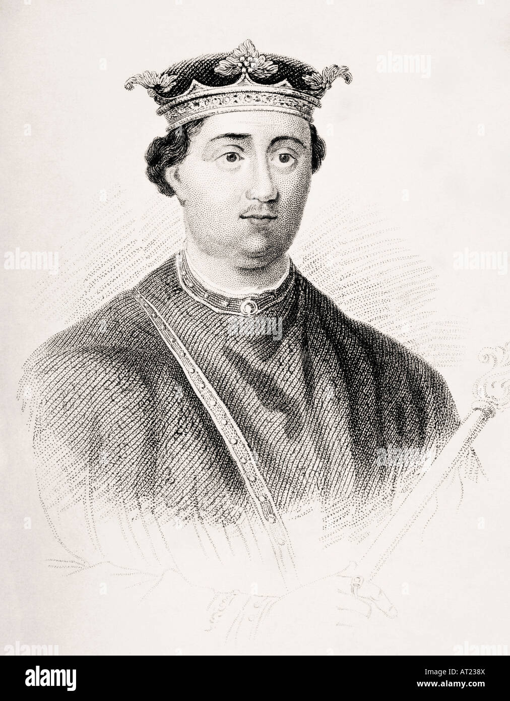 Enrico II, 1133-1189. Re d'Inghilterra. Foto Stock