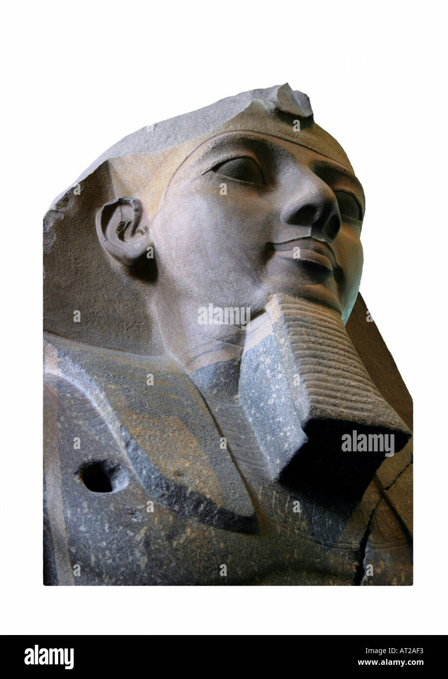 Busto del dio re Ramses 2a Foto Stock