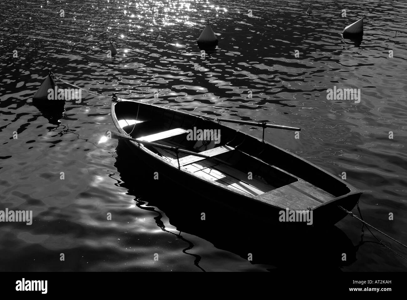 Barca sul Lago di Lugano Foto Stock