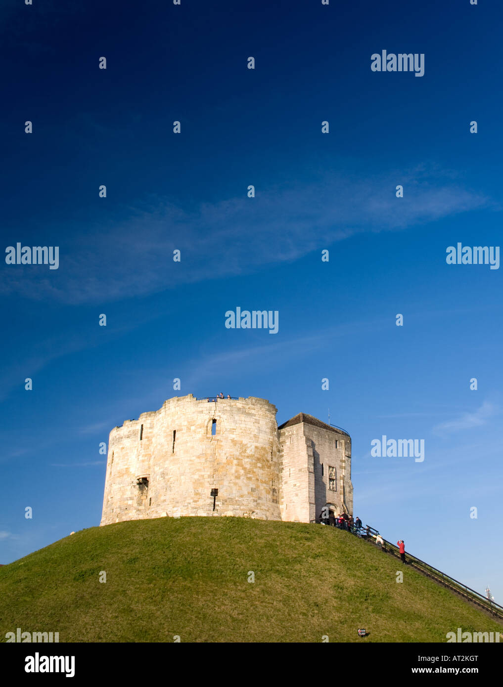 Cliffords Tower City of York Inghilterra Febbraio 2008 Foto Stock