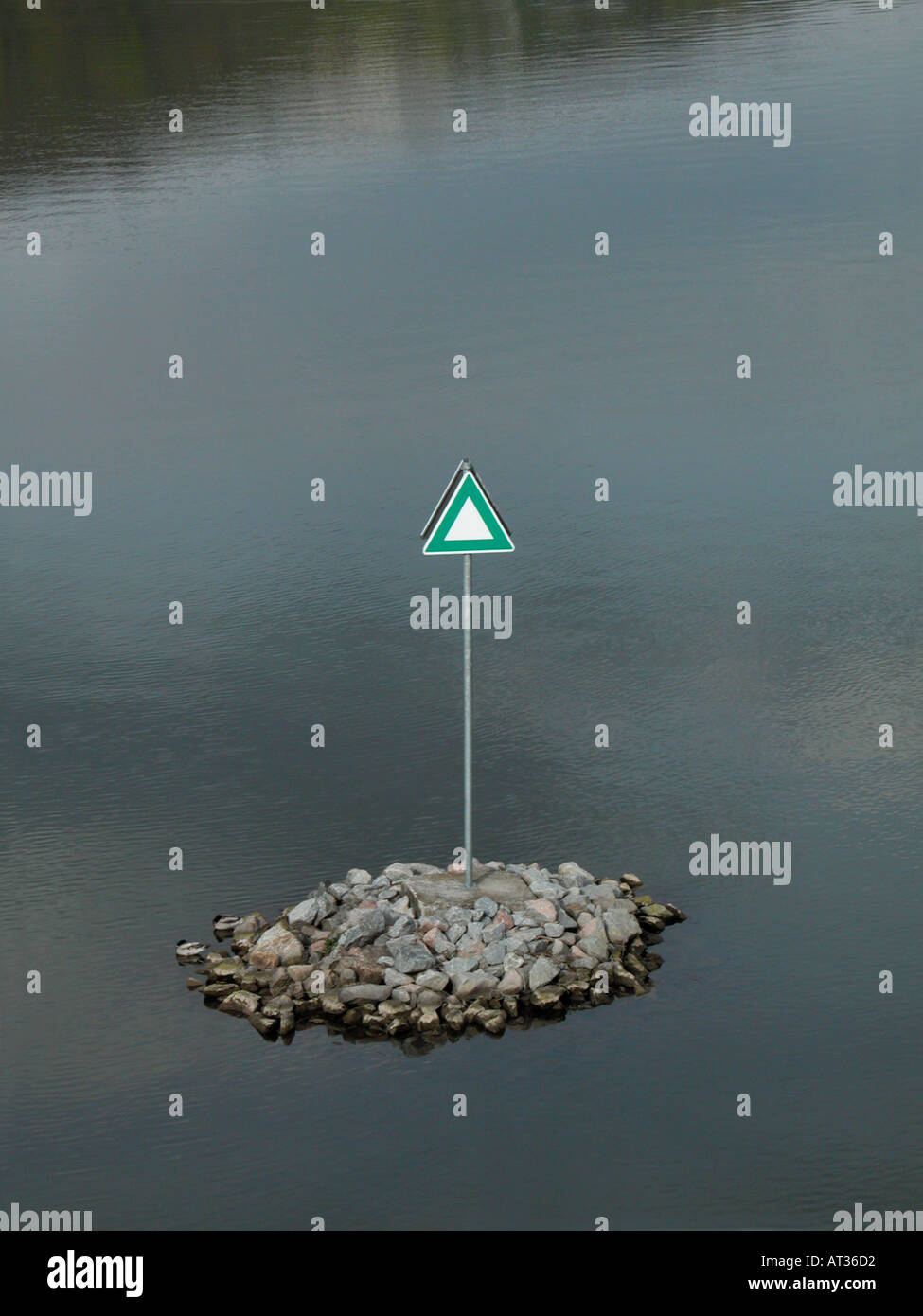 Sign in acqua il simbolo Foto Stock