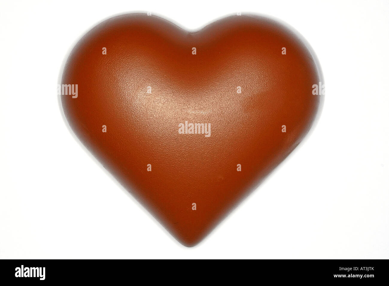 Il cioccolato a forma di cuore Foto Stock