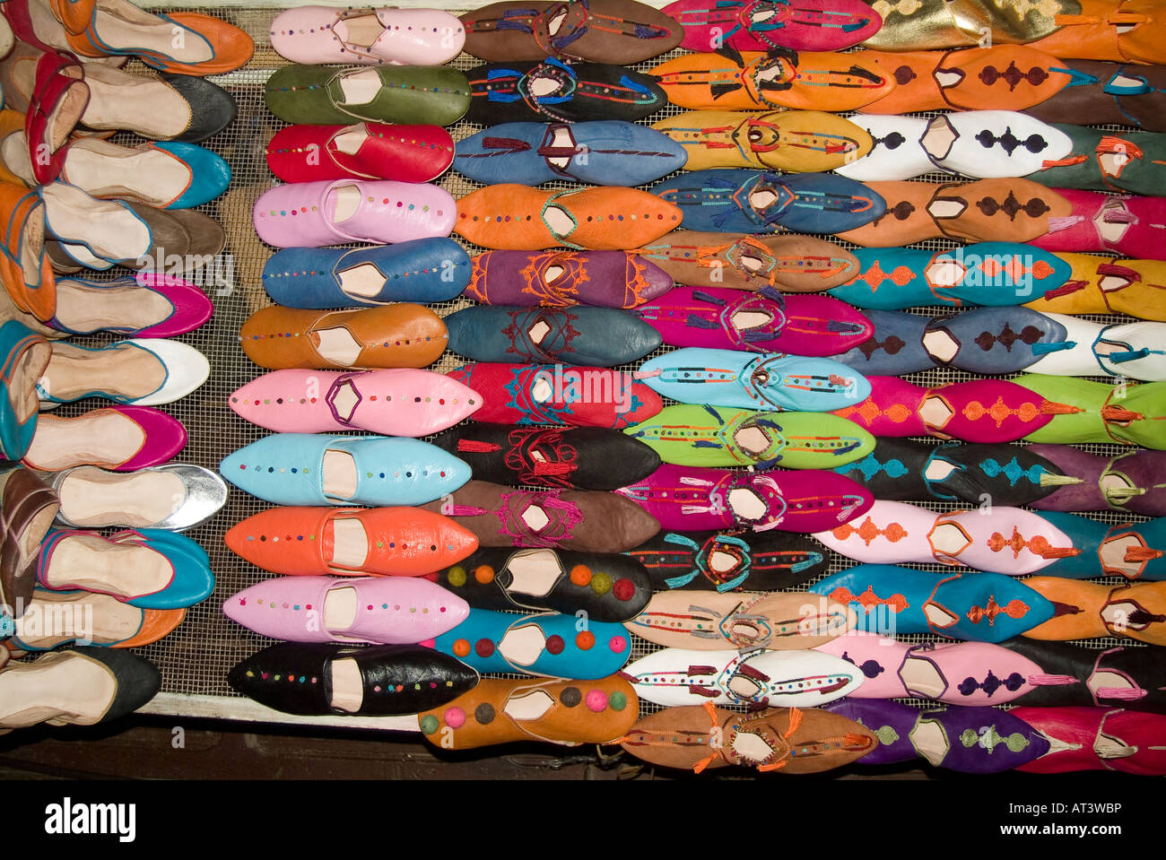 Pantofole marocchino Foto Stock