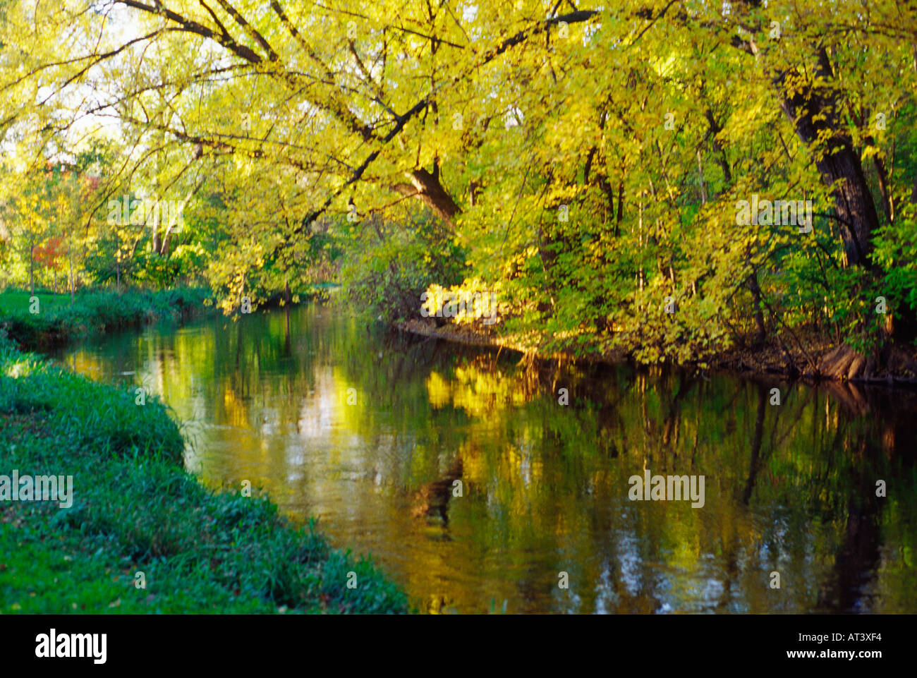 Minnehaha Creek Park, Minneapolis, Minnesota, Stati Uniti d'America Foto Stock