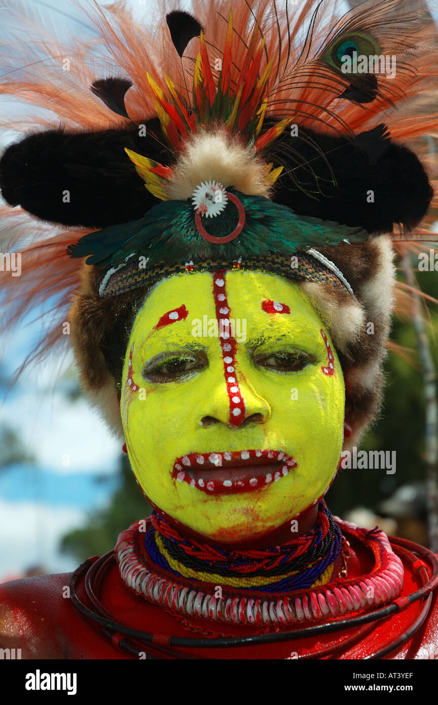 Goroka show cantare cantare highland gathering Foto Stock