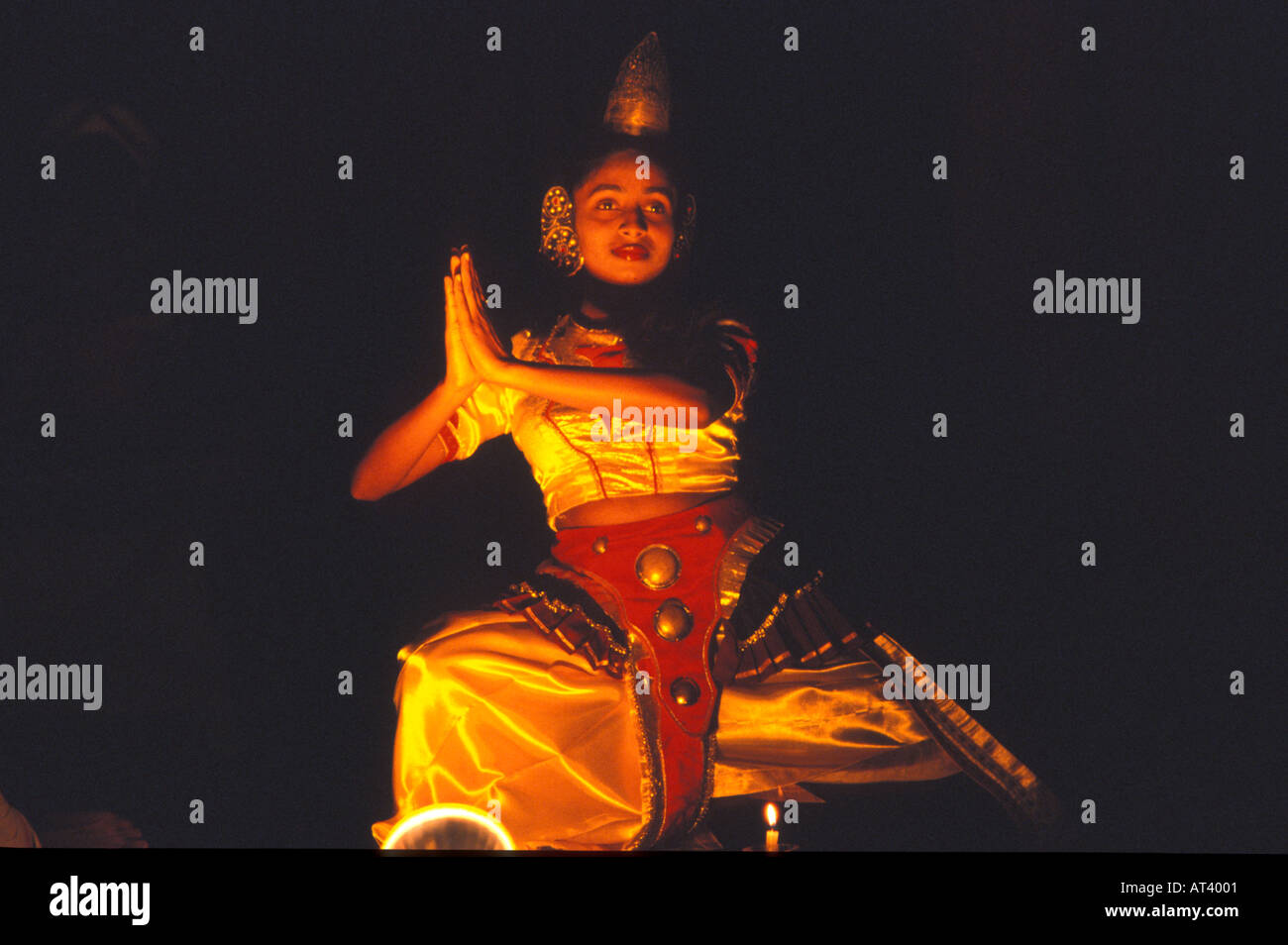 Ballerino in Kandy Sri Lanka Foto Stock