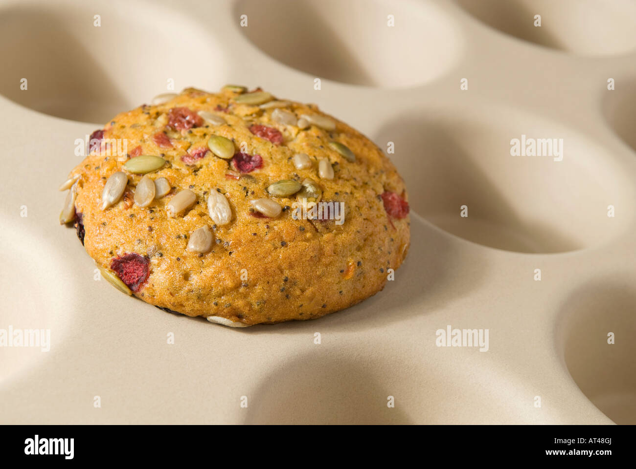 Muffin organico in grès vassoio da forno Foto Stock