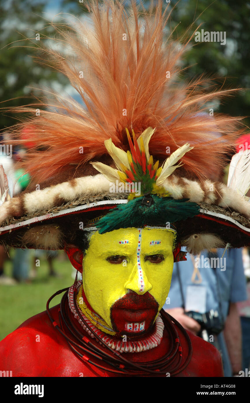 Goroka show cantare cantare highland gathering Foto Stock