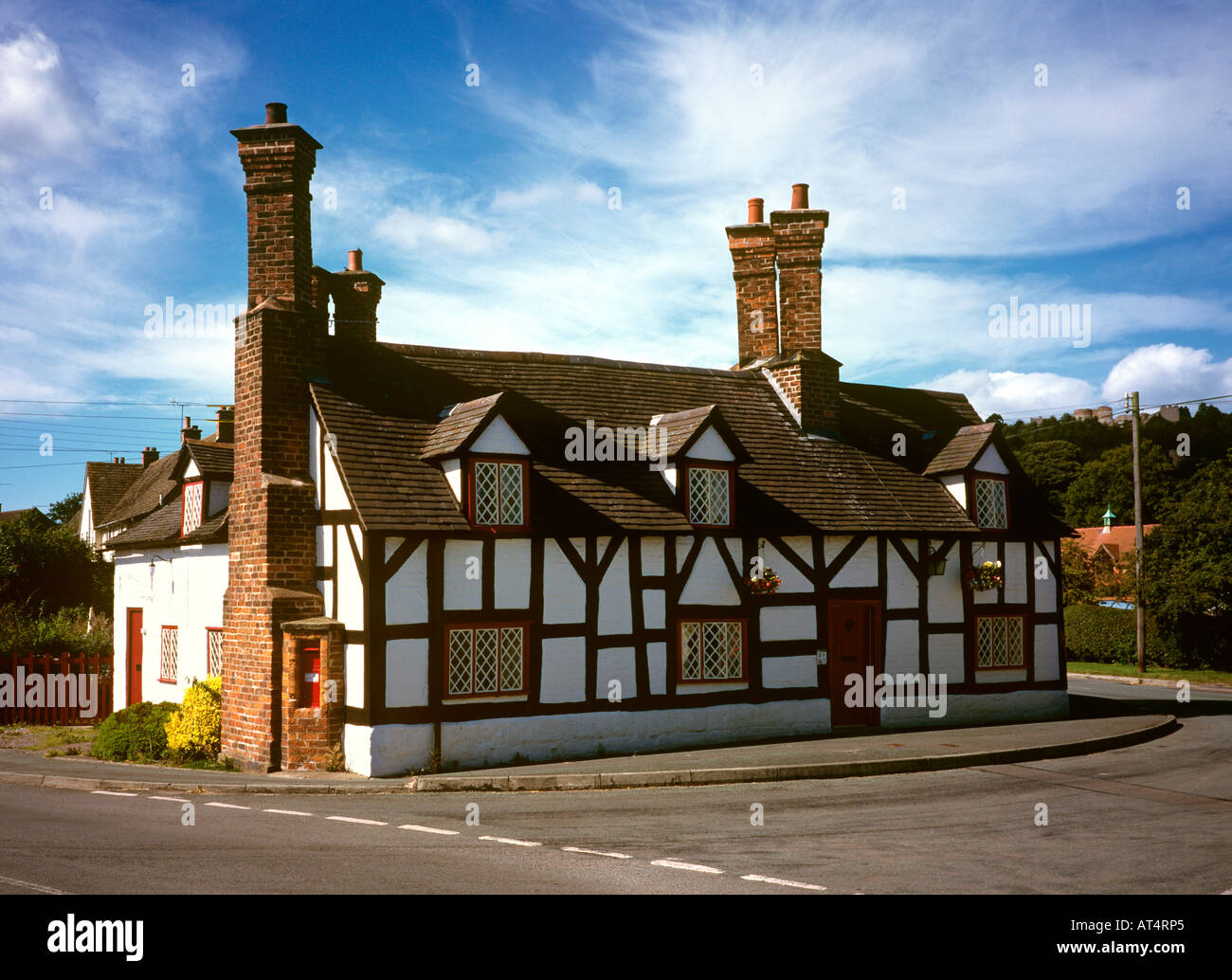 Regno Unito Peckforton Cheshire village graticcio cottage Foto Stock