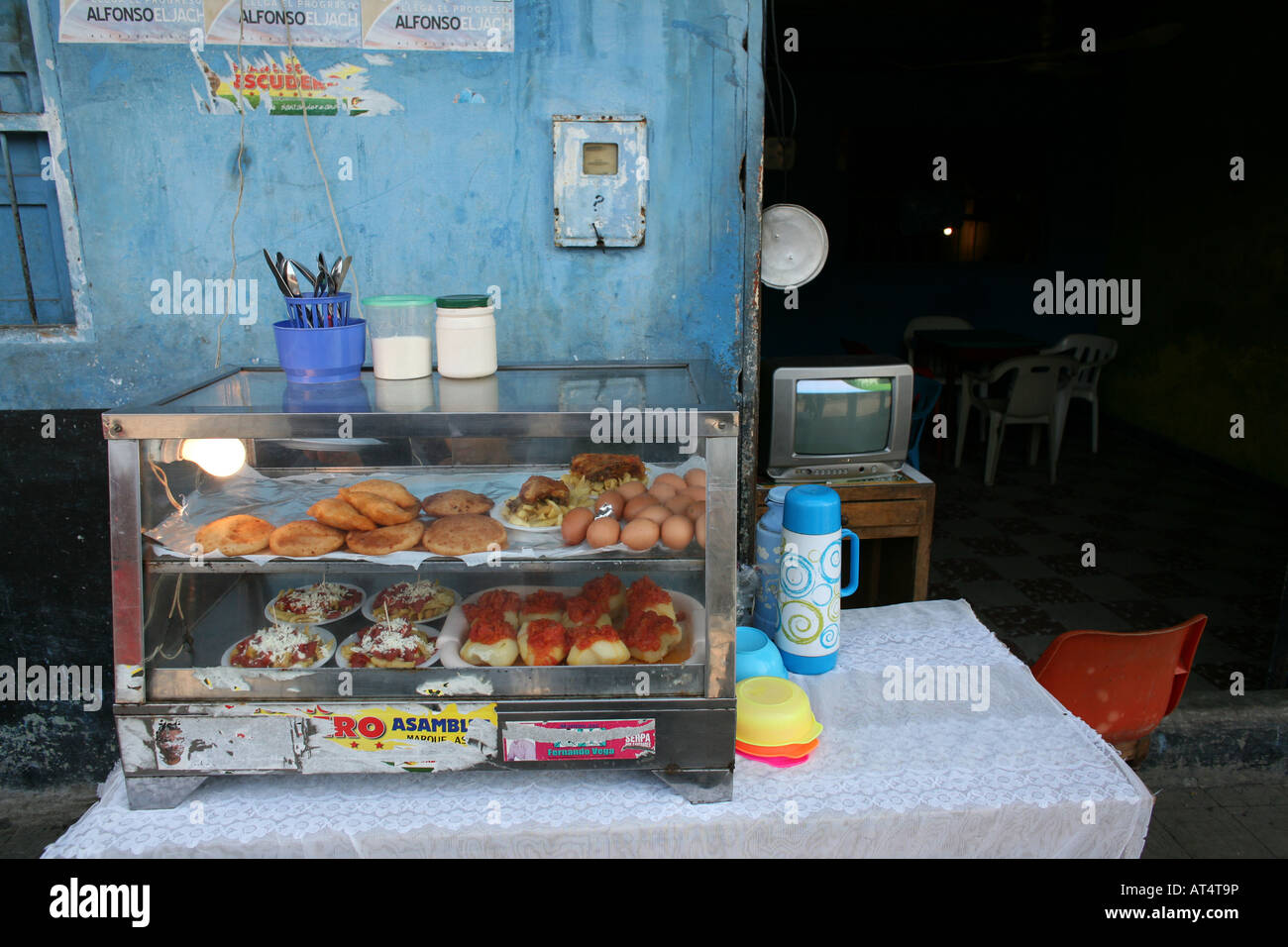 Negozi locali e mercato in Colombia Foto Stock