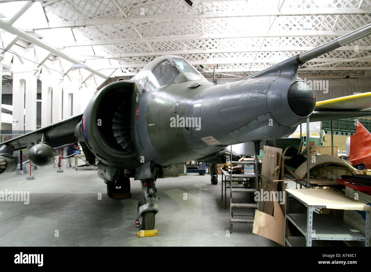 Hawker Siddeley Harrier GR3. Verticale di decollo e atterraggio (VTOL) aeromobile, restaurata. Foto Stock