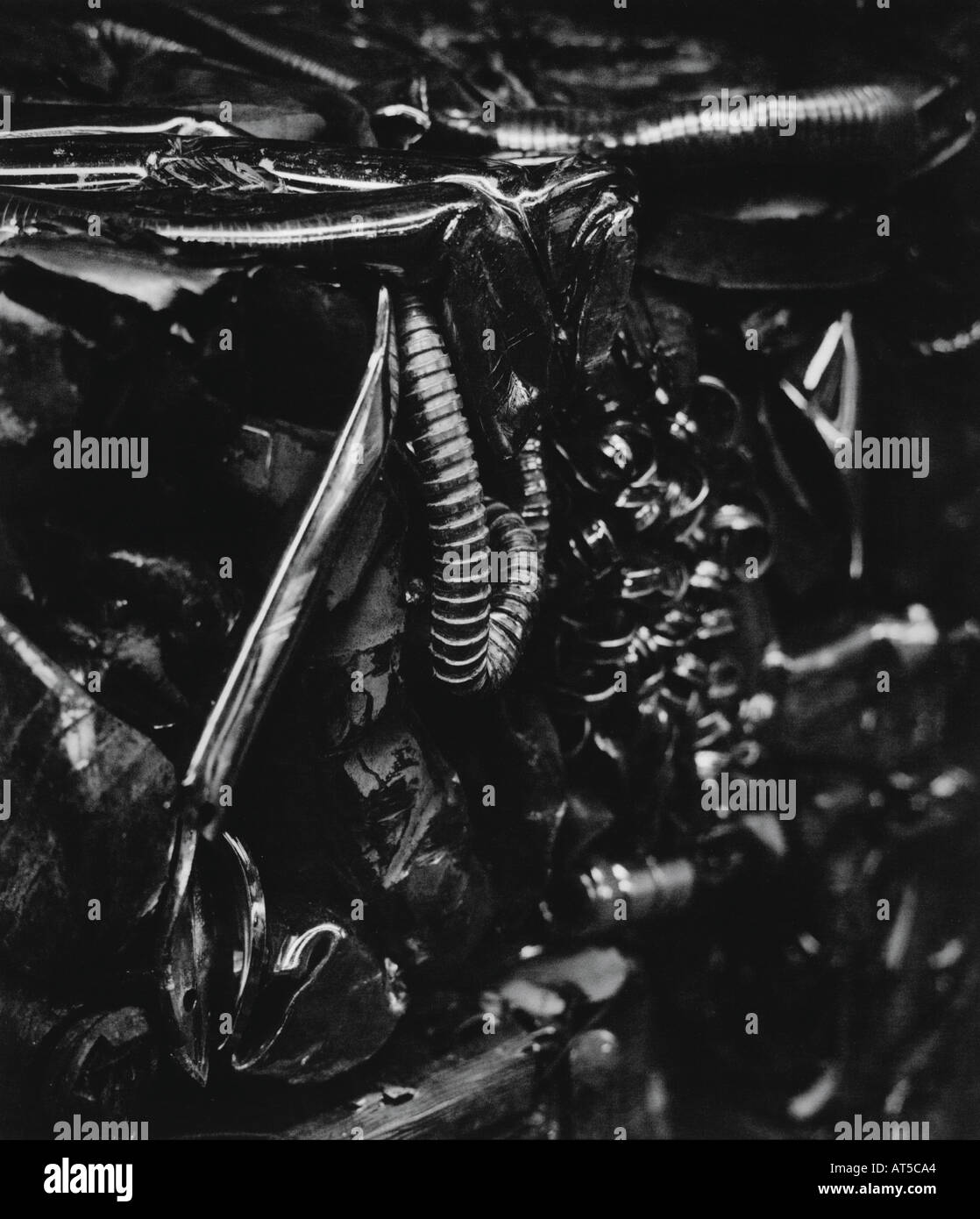 Rottami di ingegneria industriale i detriti Foto Stock