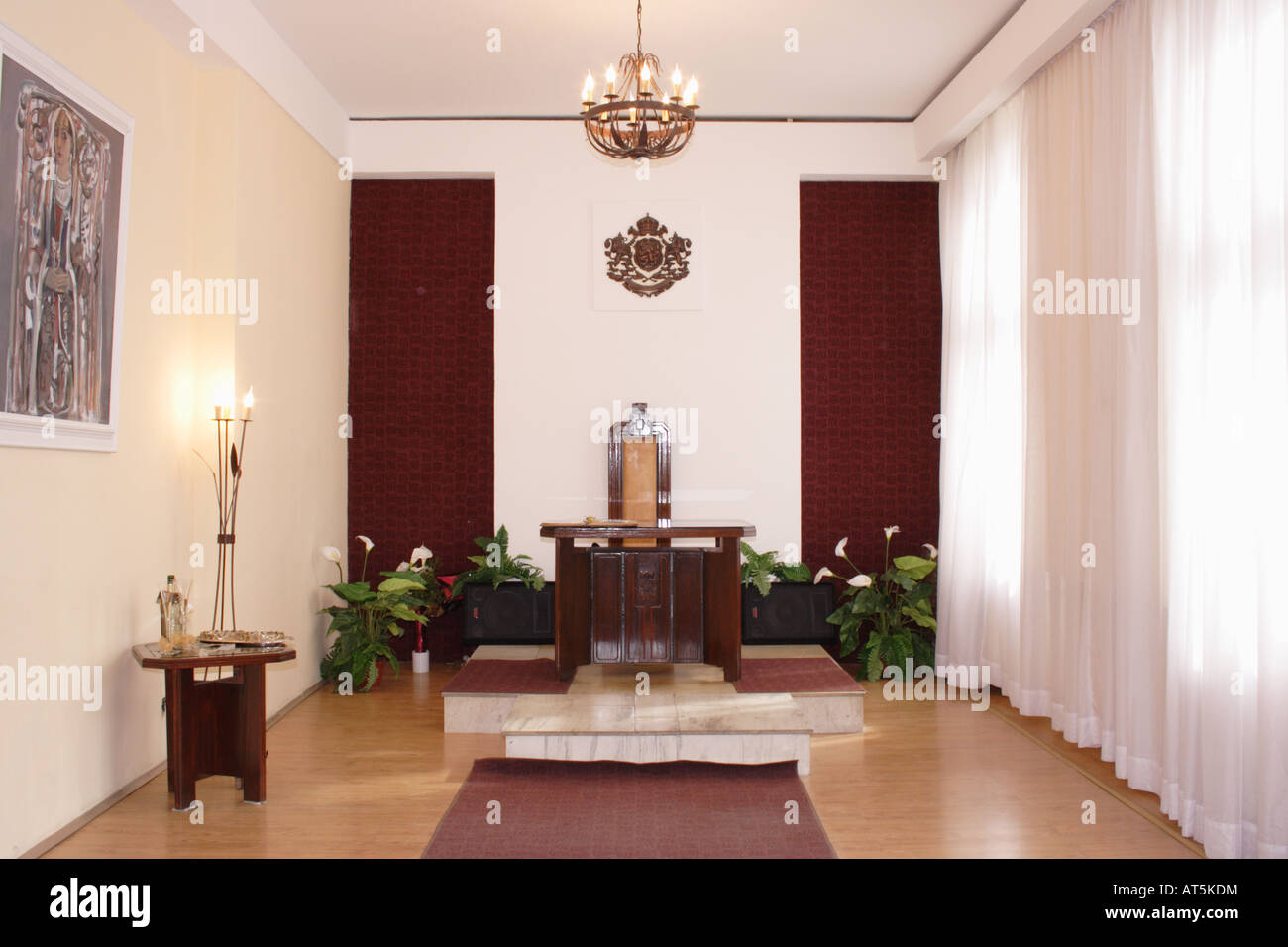 Vista della sala di nozze Bulgaria Foto Stock