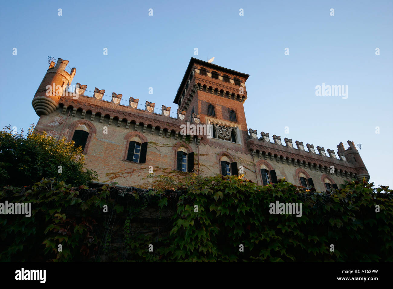 Il castello di Mazzè. Ivrea, Piemonte. Foto Stock