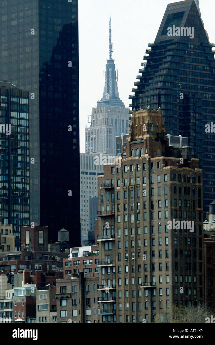 Empire State Building di New York City STATI UNITI D'AMERICA Foto Stock