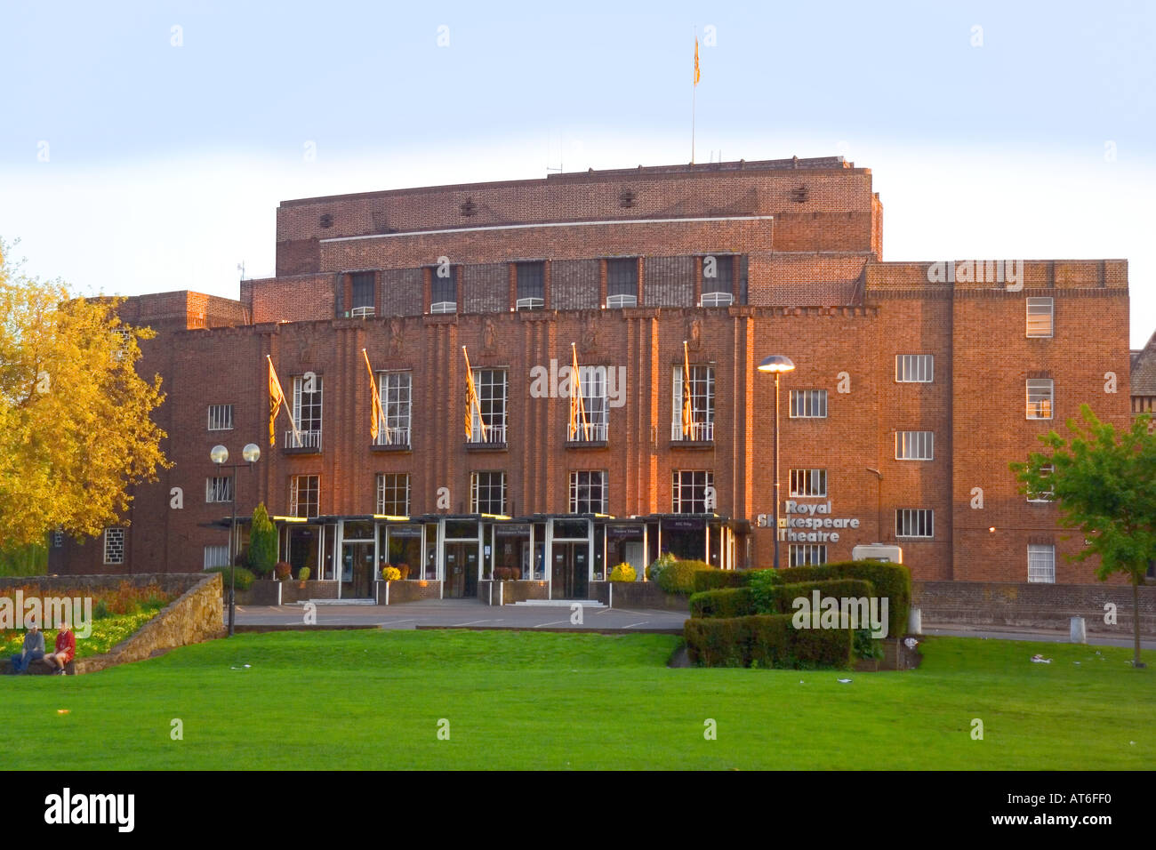 Warwickshire Stratford su Avon Swan Theatre shakespeare memorial theatre Foto Stock