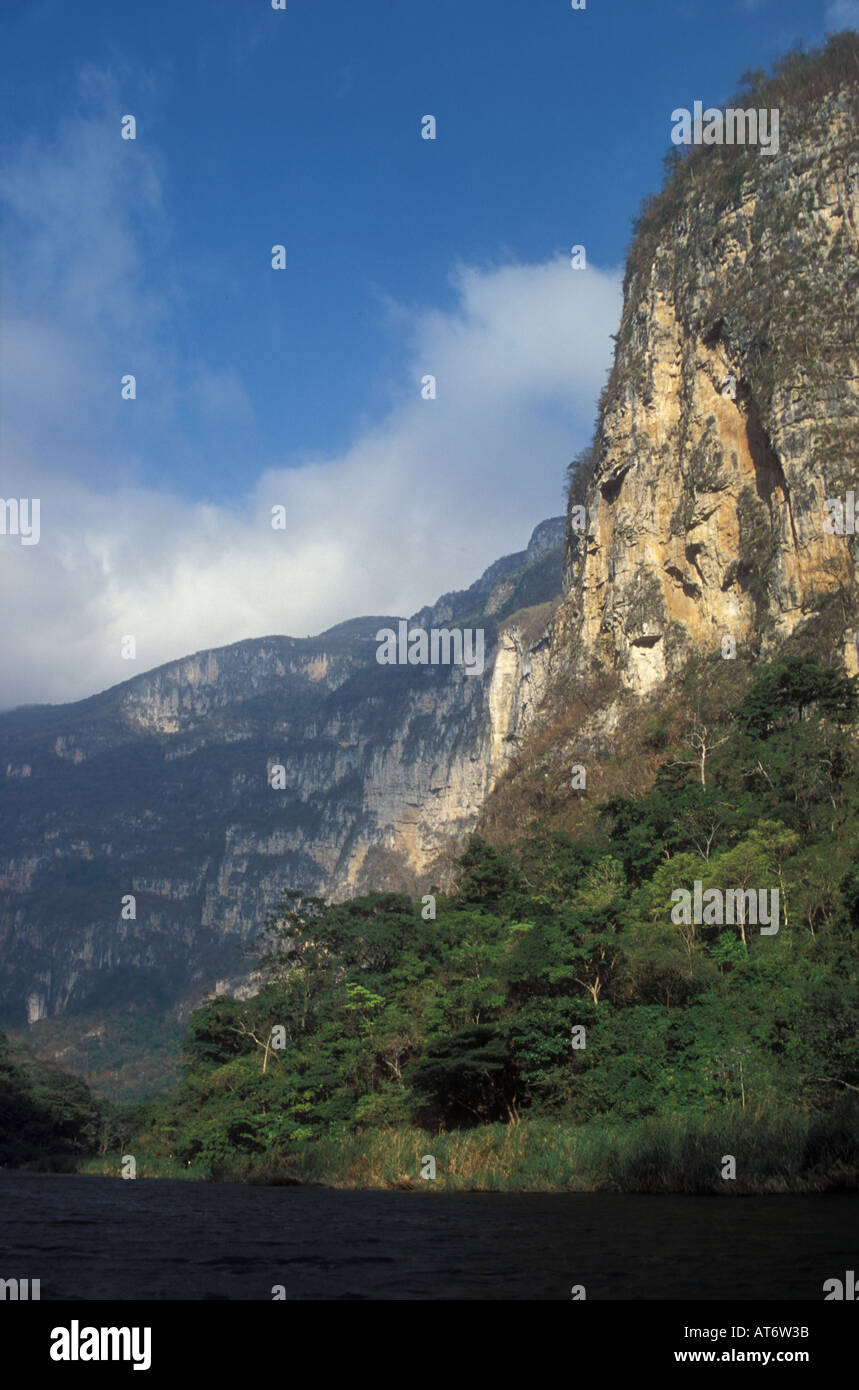 Sumidero canyon parco nazionale del fiume Grijalva Chiapas Foto Stock