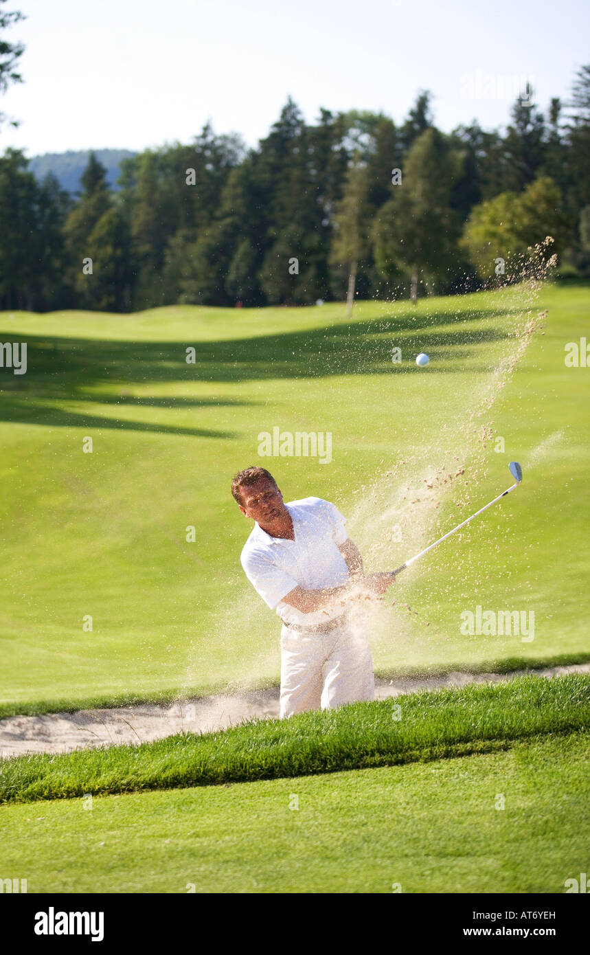 L'Austria, l'uomo nella trappola di sabbia Foto Stock