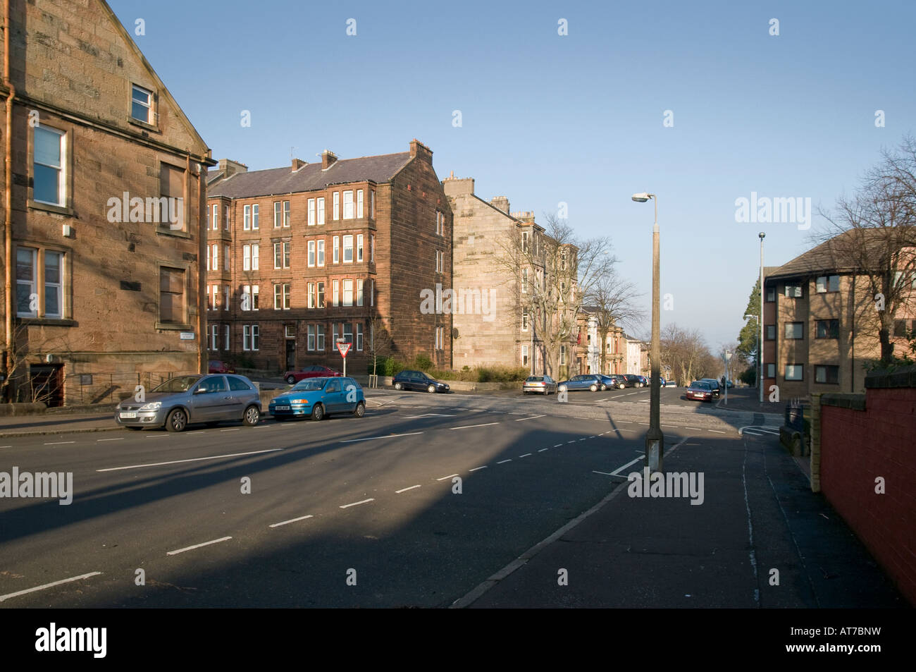 Greenock West End straordinaria area di conservazione Foto Stock