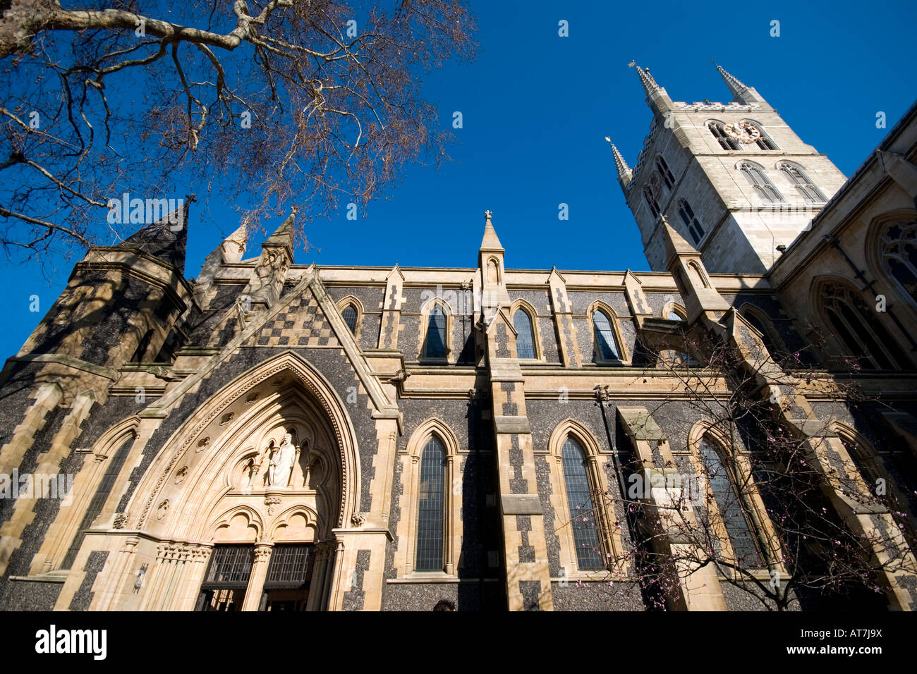 Cattedrale di Southwark, Southwark, Londra UK Foto Stock