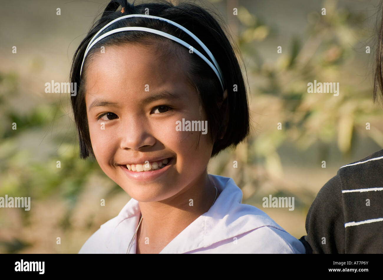 I bambini in Isan a nord-est della Thailandia Foto Stock