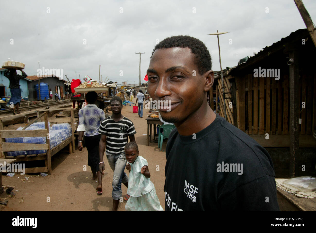 In Lagos numerose sono le persone contagiate dal virus dell AIDS. Gli attivisti venuti per migliori diritti e il libero accesso ai farmaci ARV Foto Stock