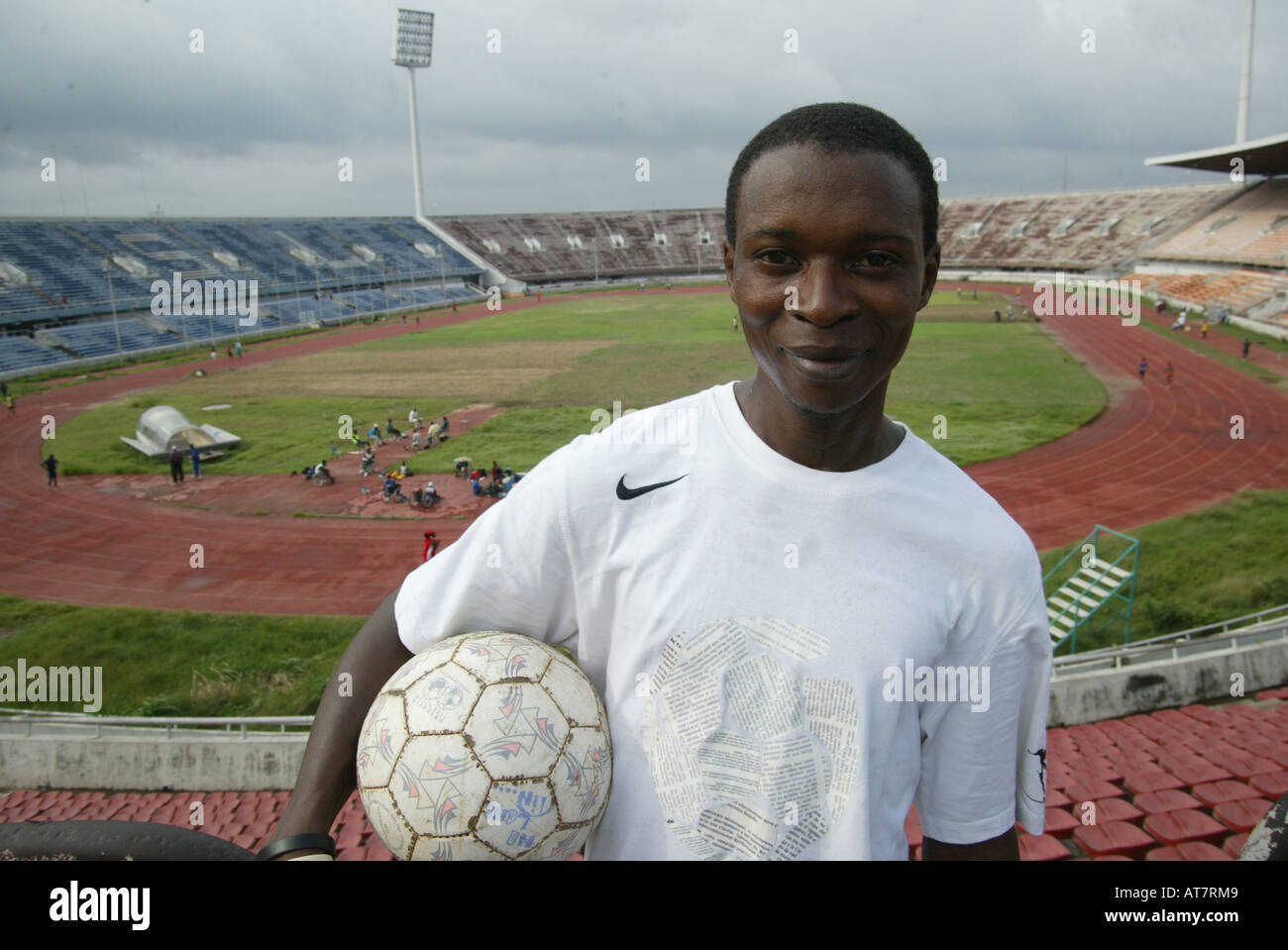 In Lagos molti giovani talenti del calcio vuole aderire all'organizzazione gatti. Il loro obiettivo è quello di raggiungere la nazionale di calcio Foto Stock