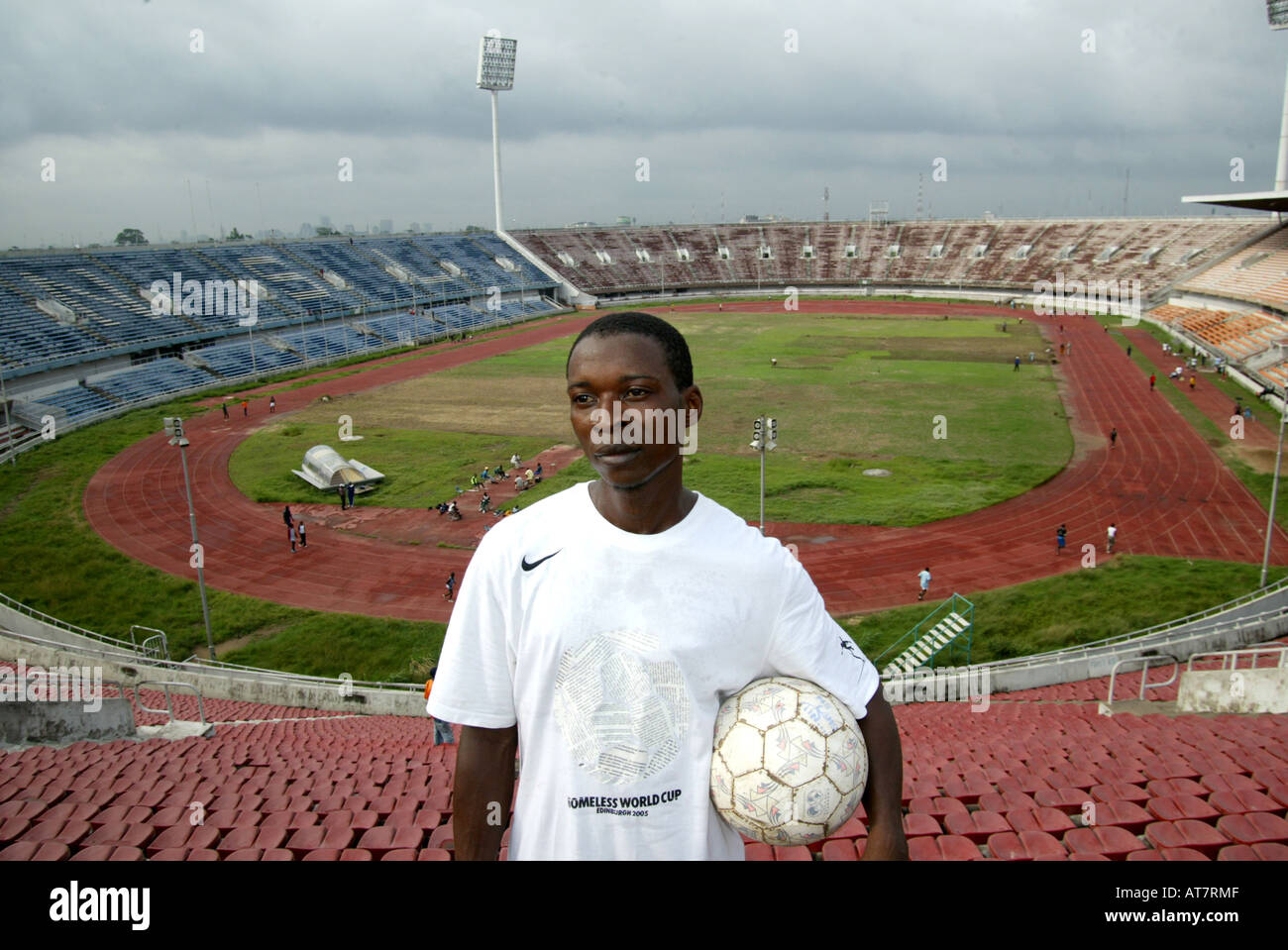 In Lagos molti giovani talenti del calcio vuole aderire all'organizzazione gatti. Il loro obiettivo è quello di raggiungere la nazionale di calcio Foto Stock