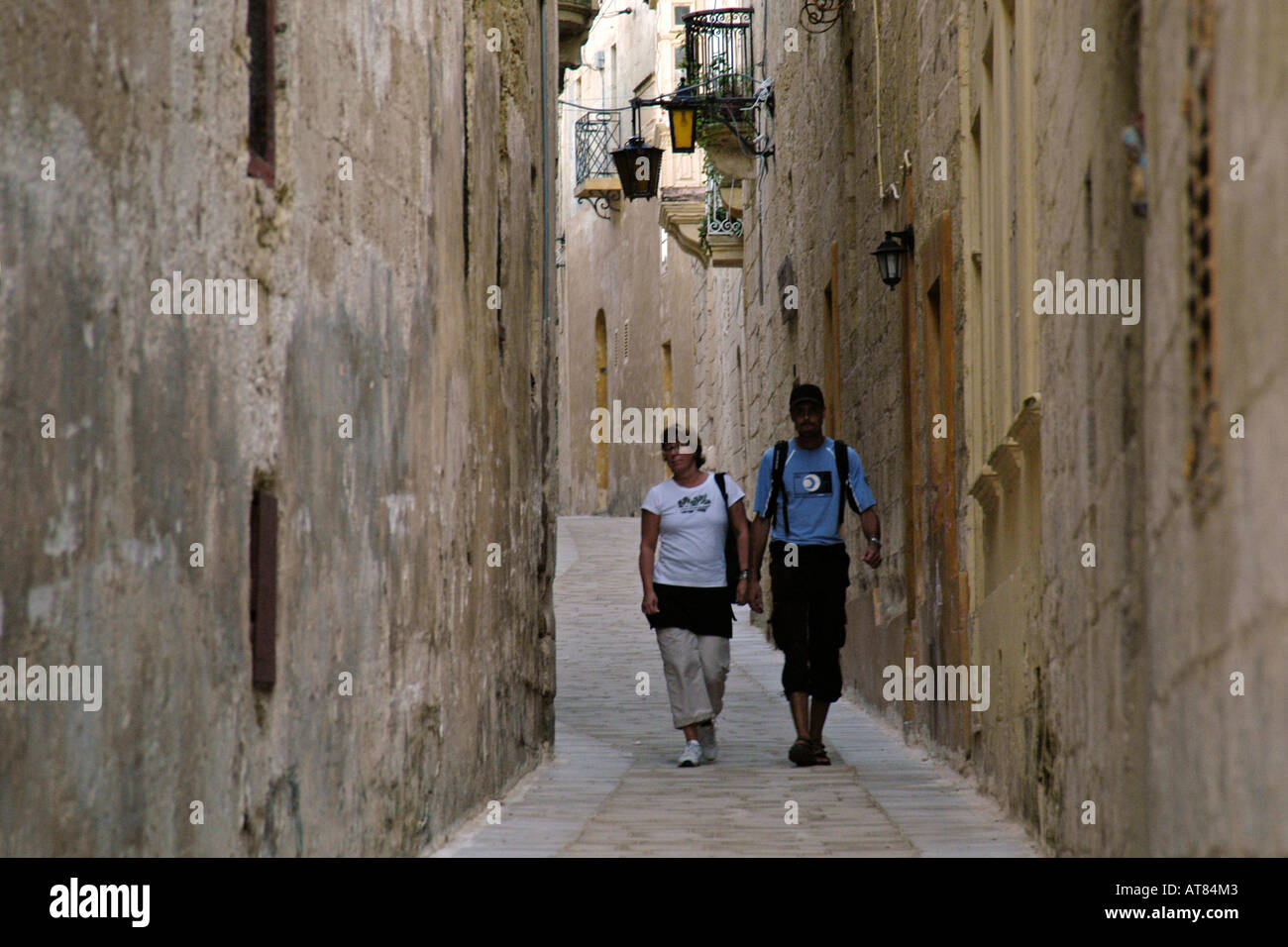 Mdina città silenziosa di Malta Foto Stock