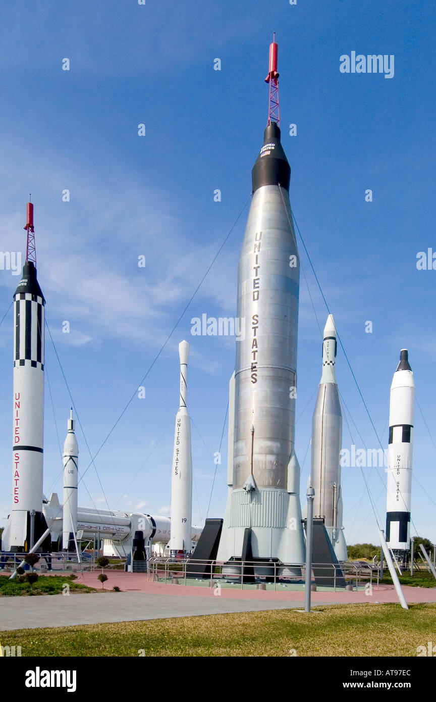 Astronave display navetta della NASA a John Fitzgerald Kennedy Space Center di Cape Canaveral Florida Foto Stock