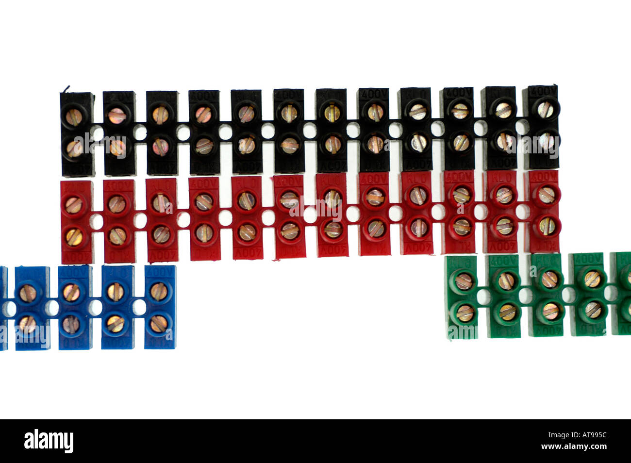 morsetti dei cavi Foto Stock