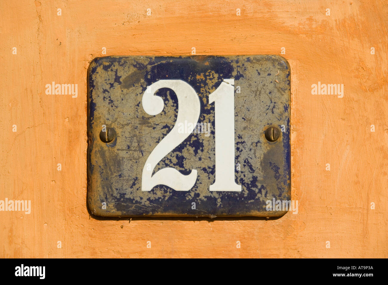 Numero ventuno Foto Stock