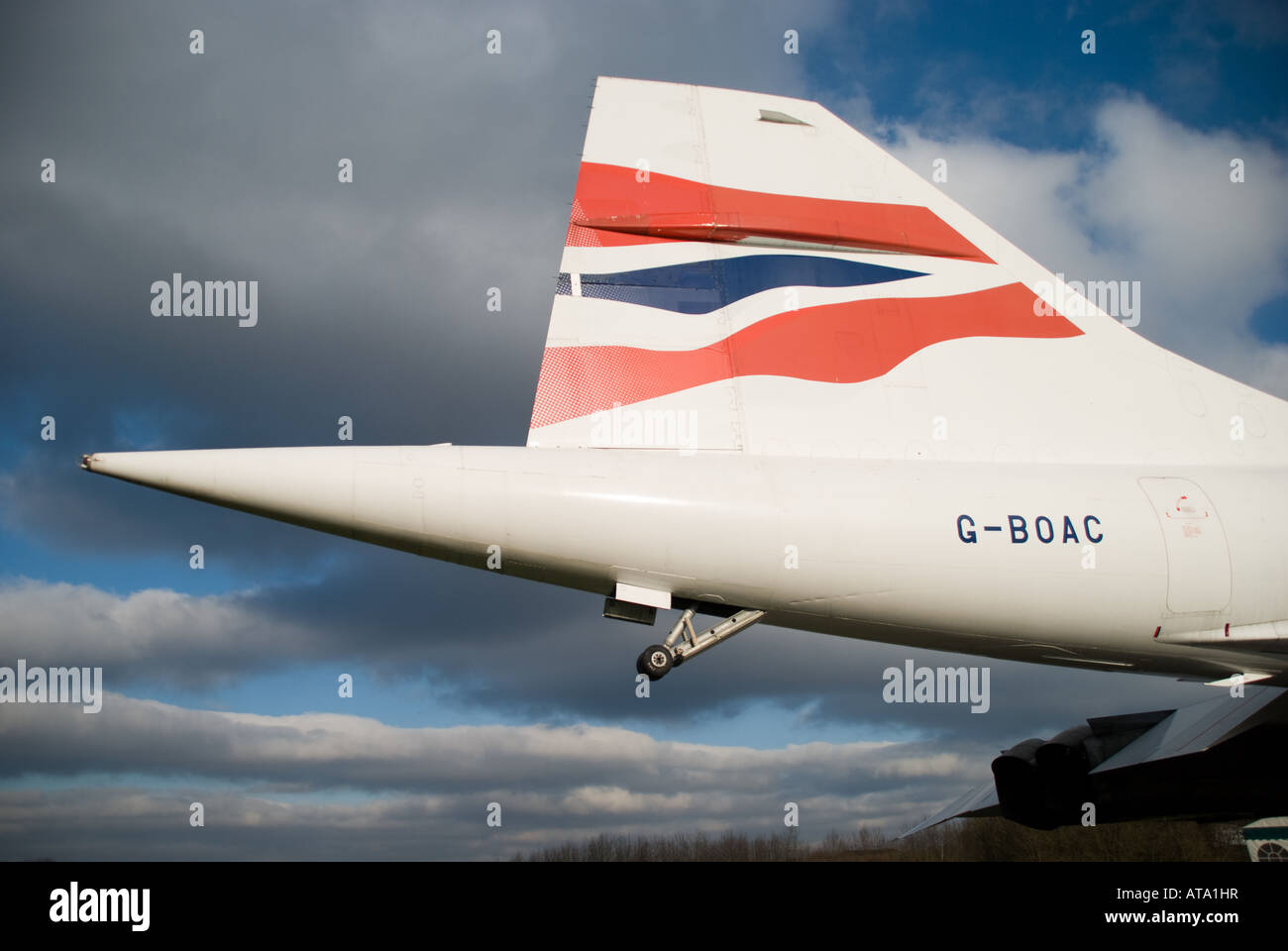 Concorde G-BOAC - fanalino di coda Foto Stock