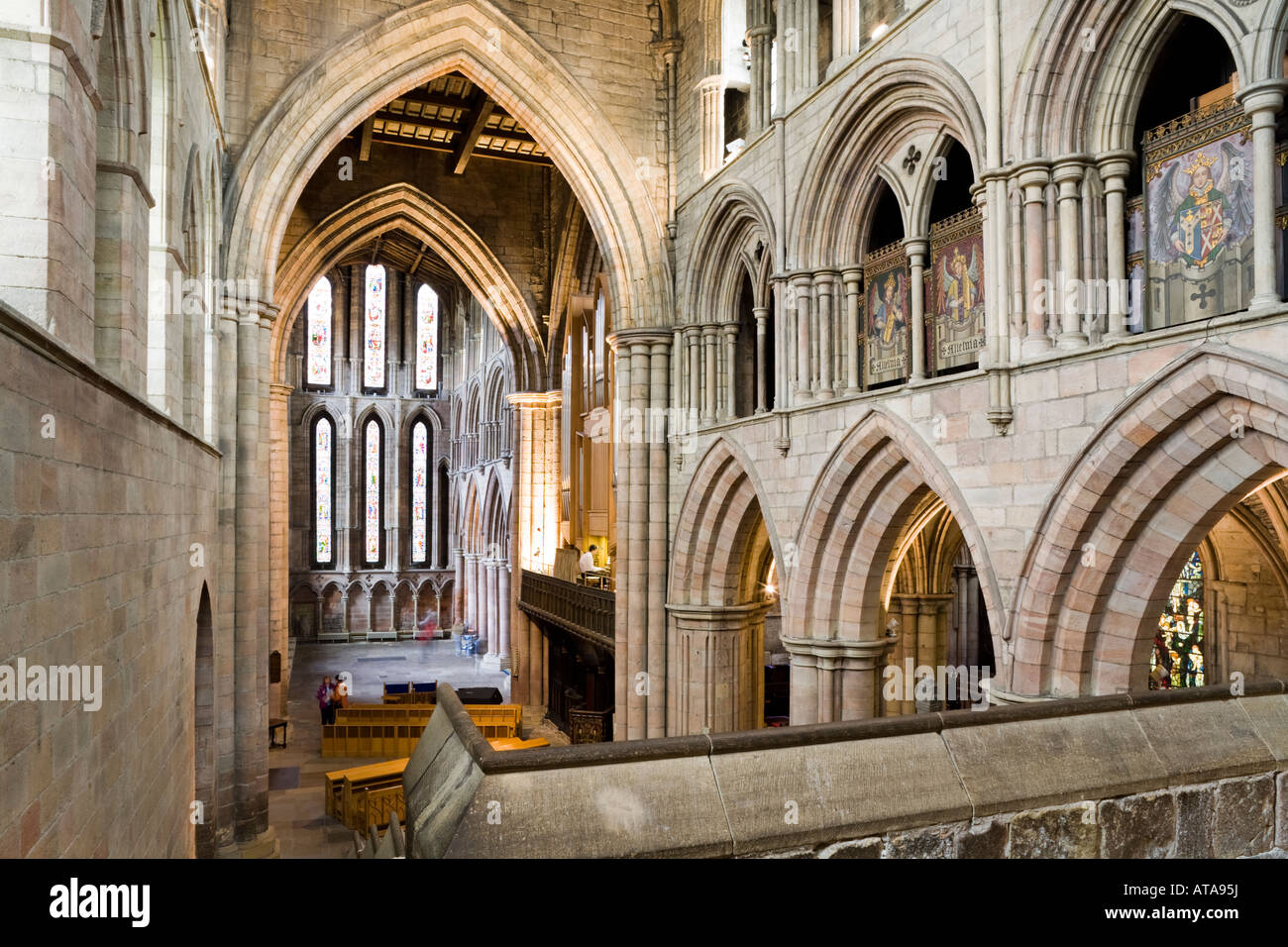 Hexham Abbey, Northumberland Foto Stock