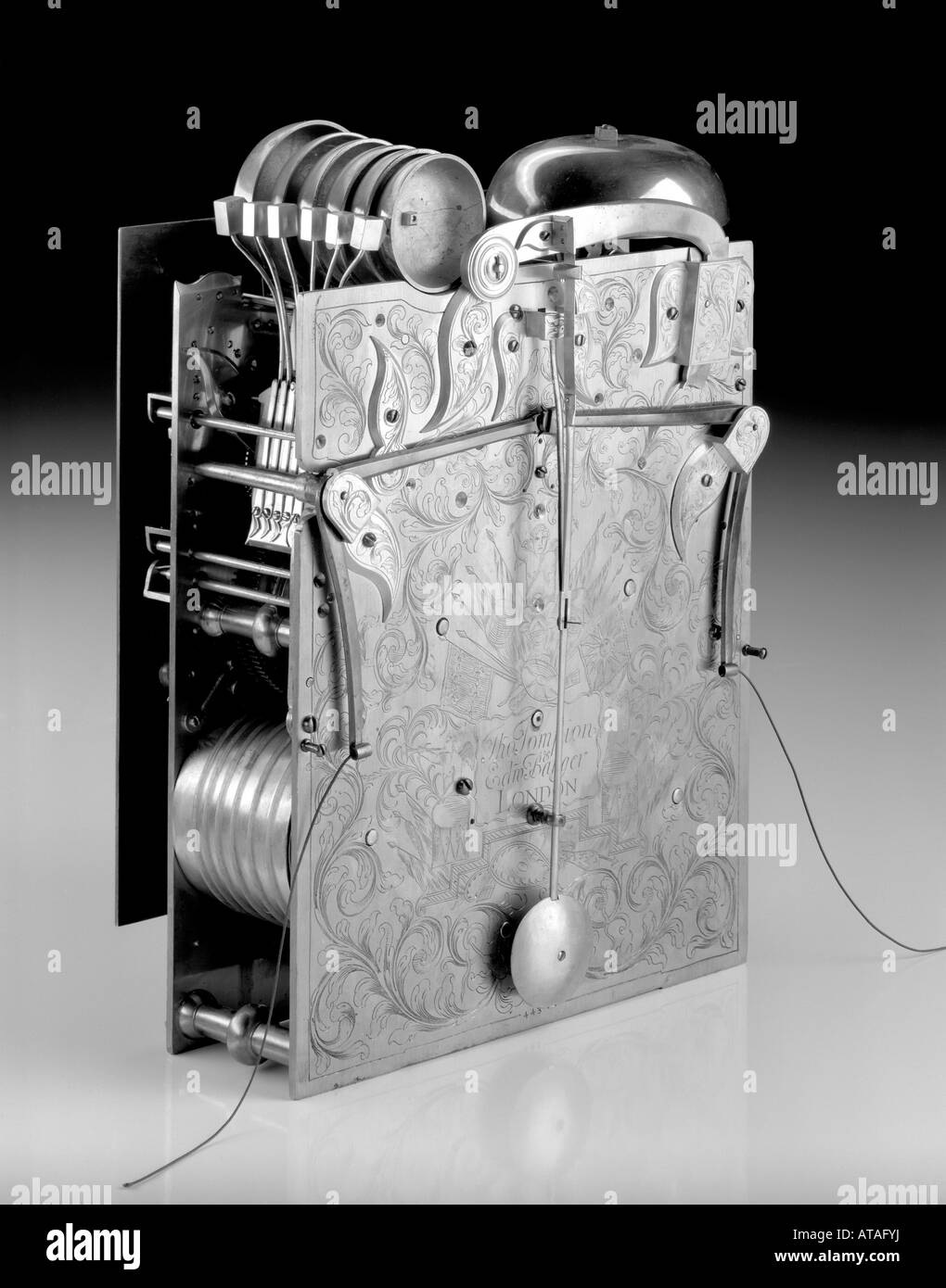 Brakcet Movimento di orologio da Tompion Foto Stock