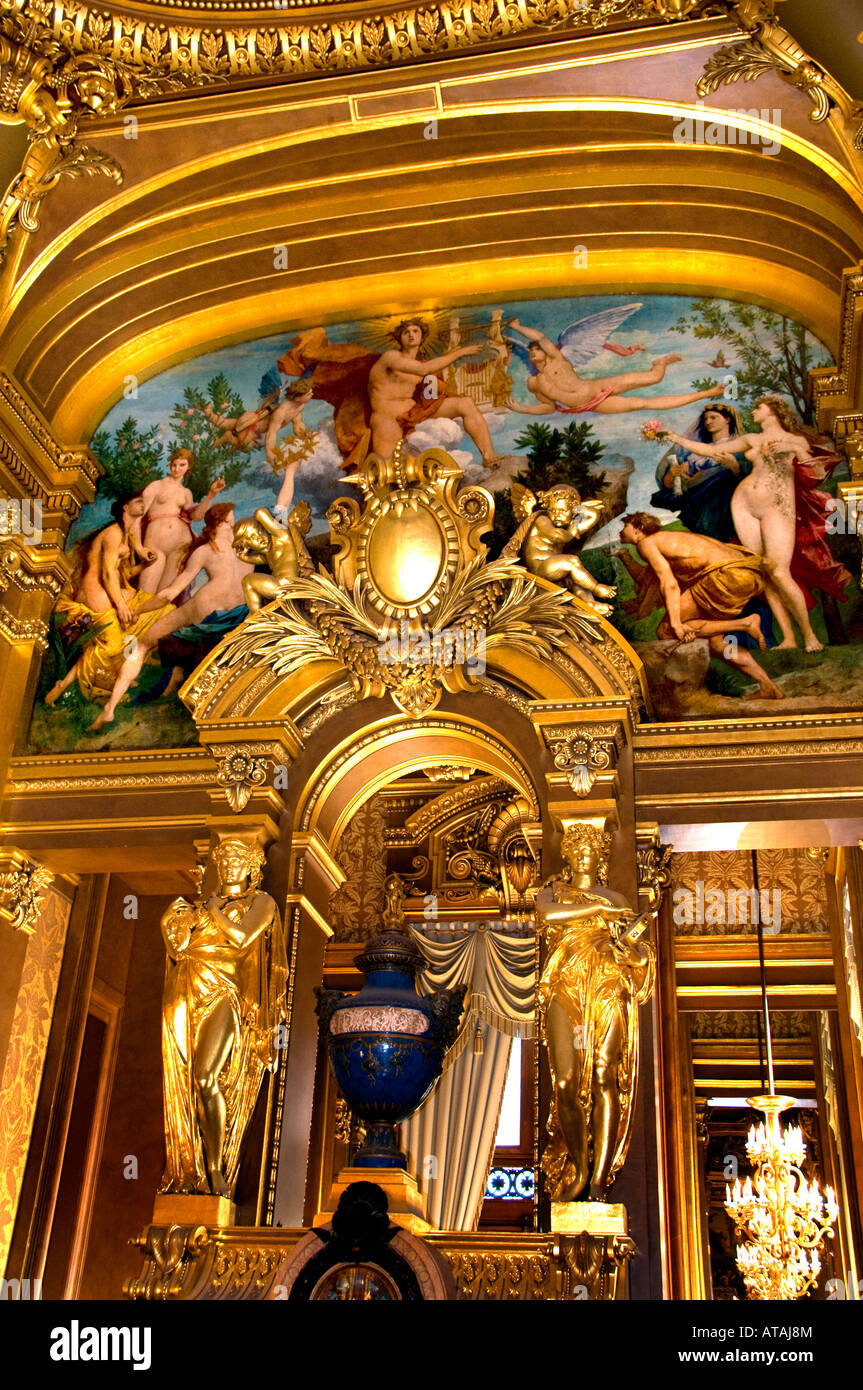 Hotel Paris Opera Palais Garnier musica teatro danza lirica prestazioni di balletto mostra la sensualità Foto Stock