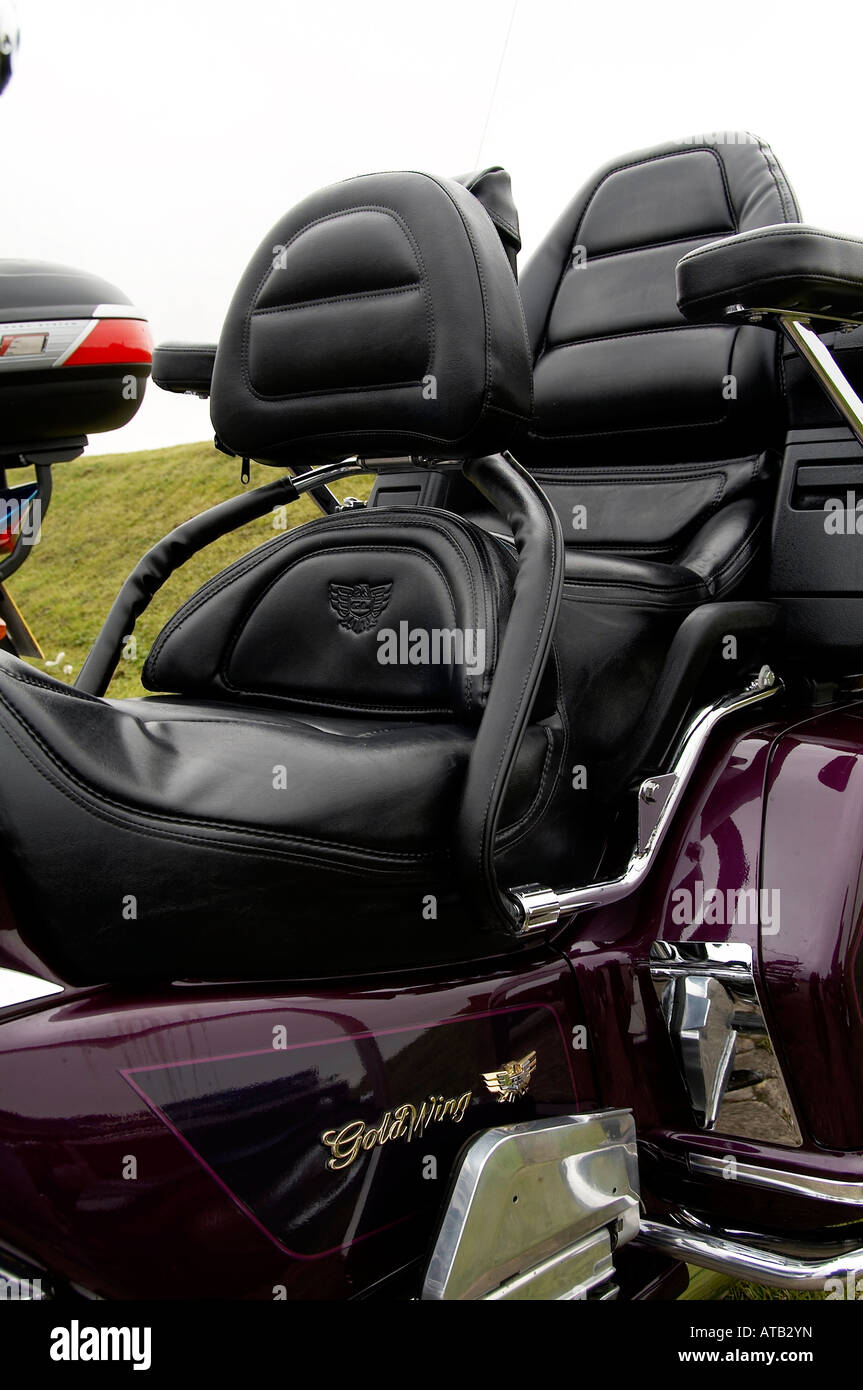 Honda Goldwing moto di lusso confortevole sedile Foto Stock