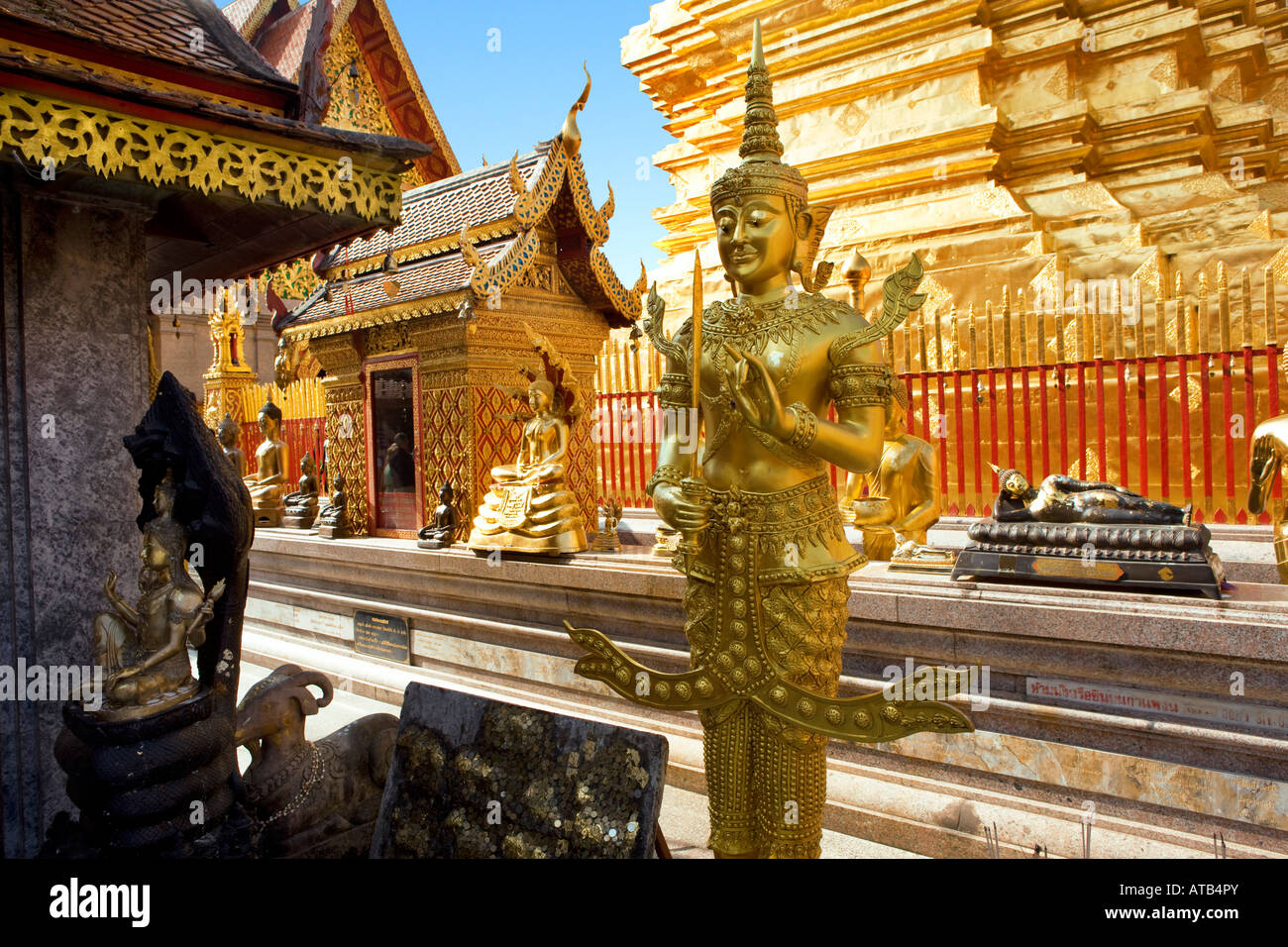 Tempio Doi Suthep in Chiang Mai Foto Stock