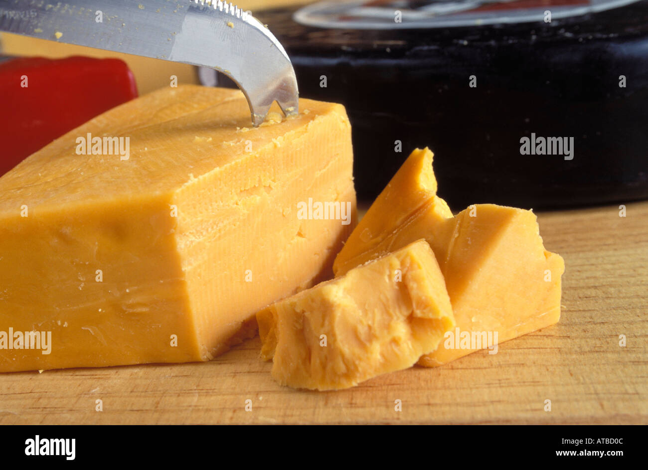 Il formaggio Cheddar Tasmania, Australia, foto da Bruce Miller Foto Stock