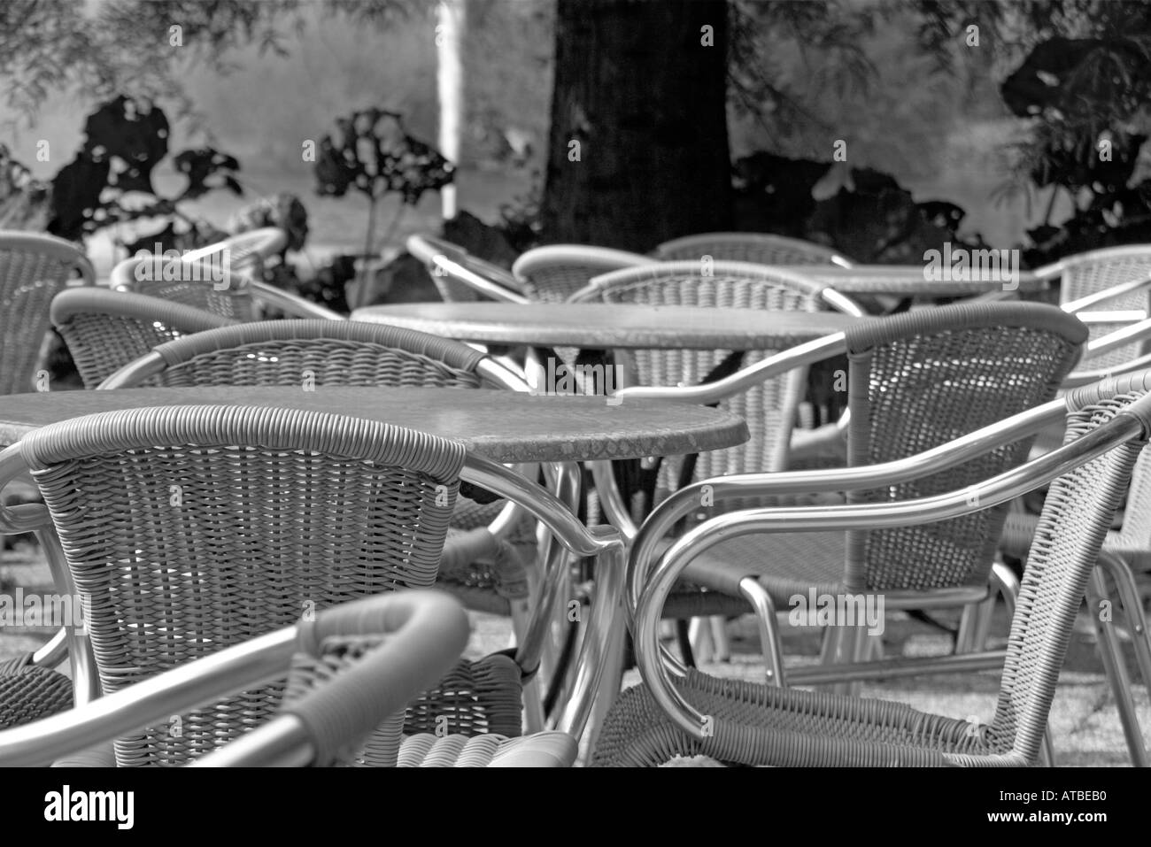 Scenario di Cafe Foto Stock