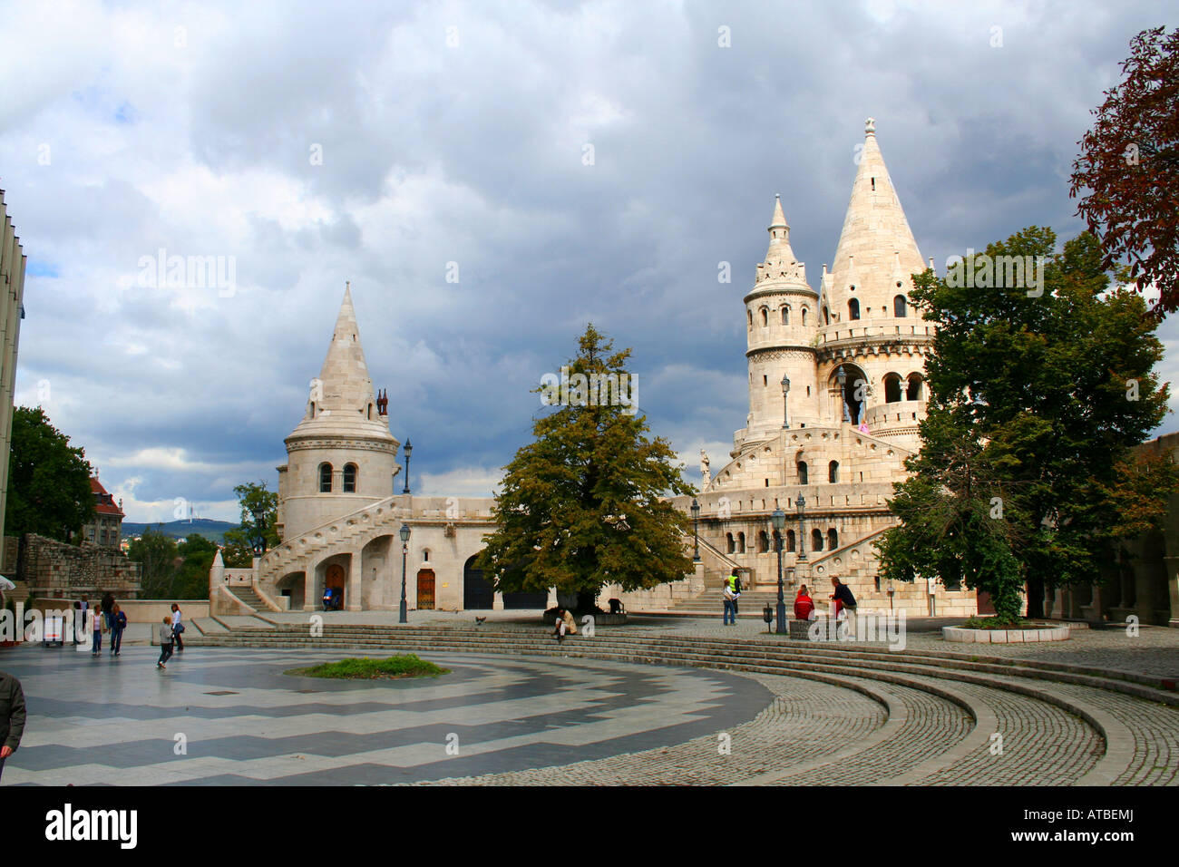 Bastione del Pescatore. Ungheria Budapest autunno Foto Stock