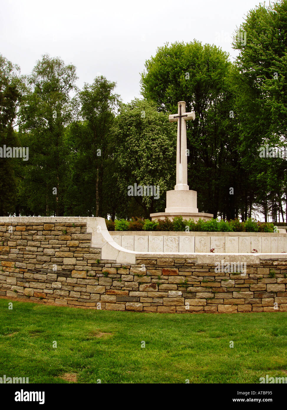 Cacciatori CWGC cimitero in Terranova Memorial Park Foto Stock