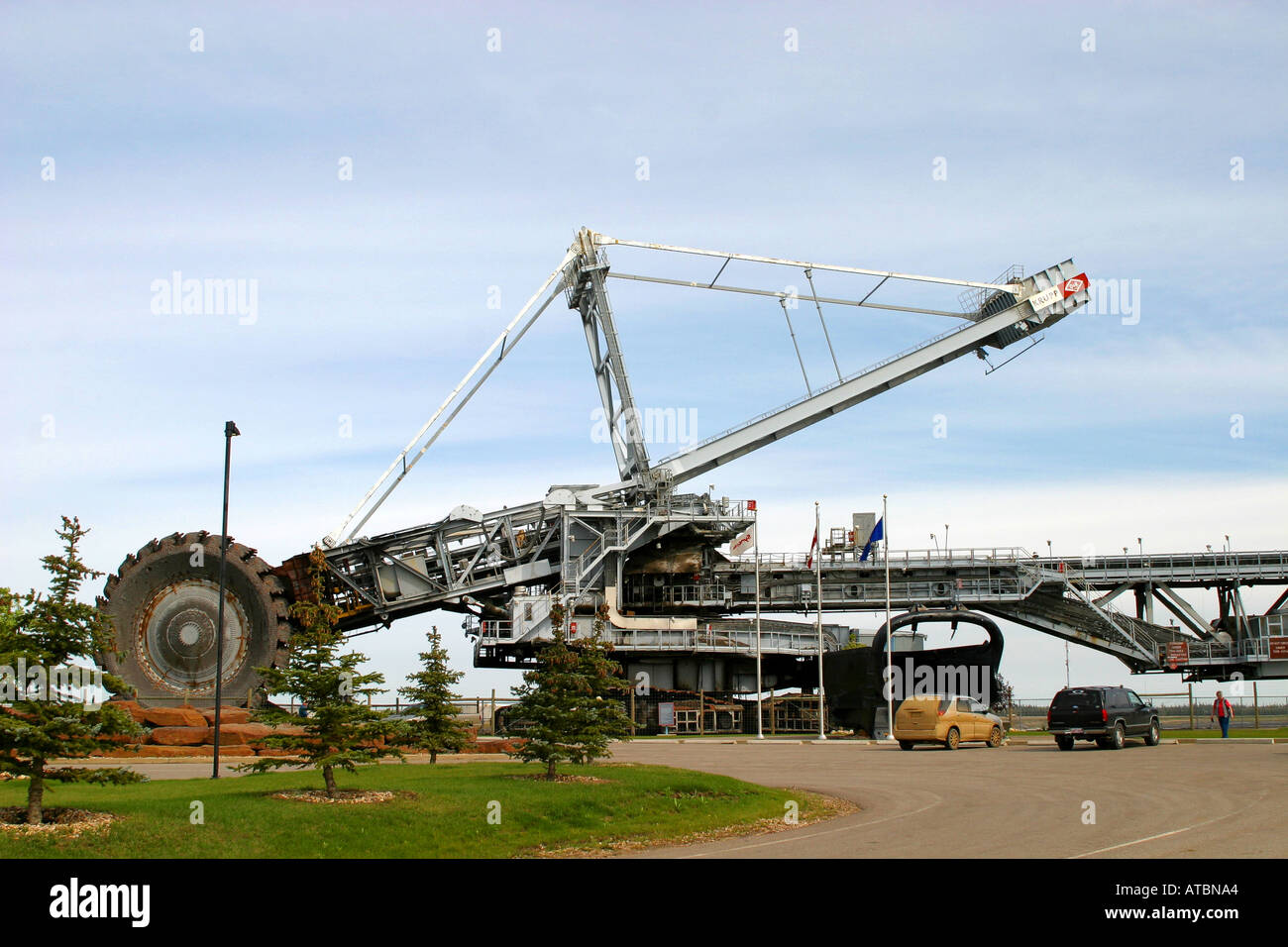 OIL SANDS, Alberta, Canada. Il più grande del mondo di petrolio bacino di risorse. Foto Stock