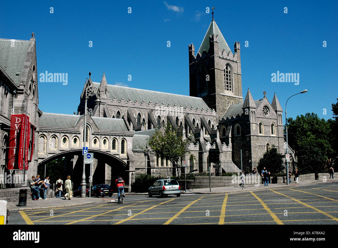 La cattedrale di Christ Church Dublino Irlanda Foto Stock