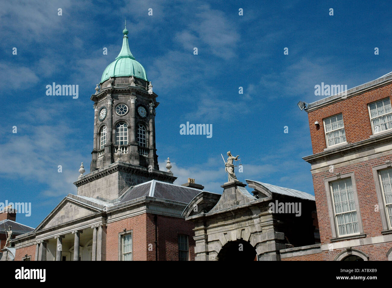 Il Castello di Dublino Irlanda Clock Tower Foto Stock