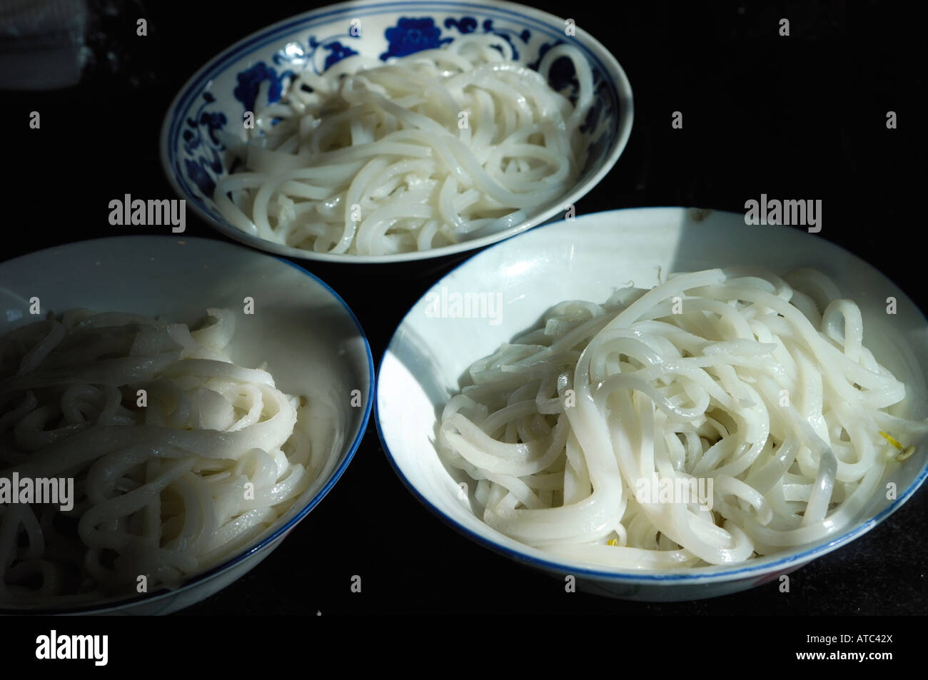 Cinese spaghetti di riso. 26-Feb-2008 Foto Stock